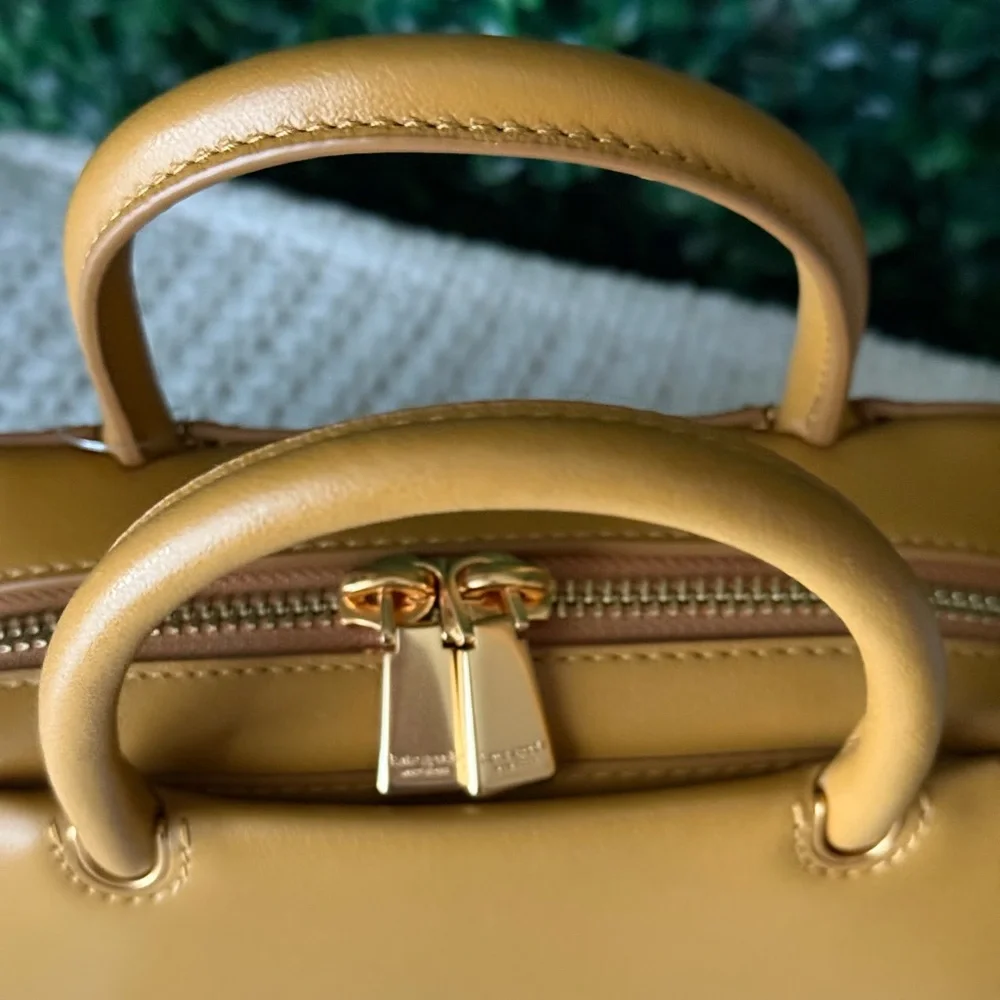 Kate Spade Retail Grace Bag in Curry / Mustard Yellow Leather Handbag Crossbody